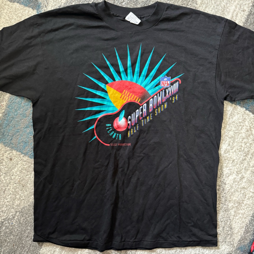 RARE Vintage Super Bowl XXVIII Halftime Show Performer T-Shirt